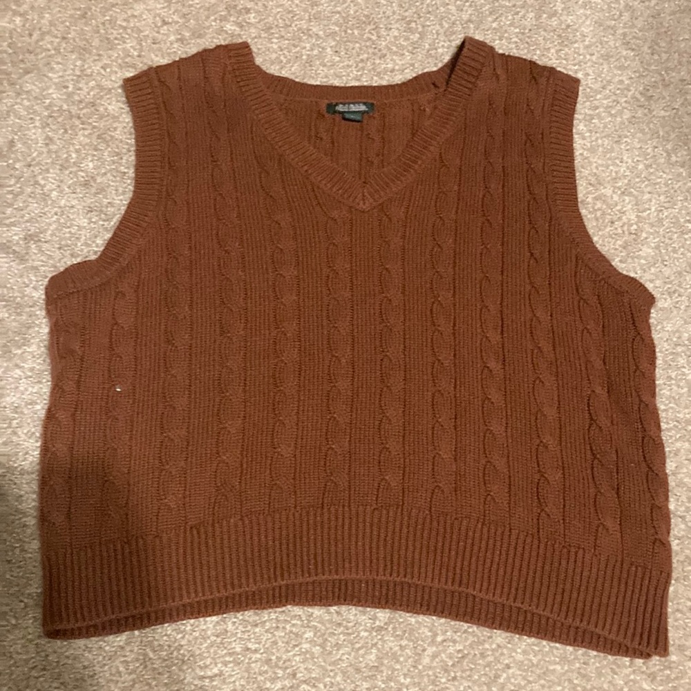Large Wild Fable Orange Sweater vest